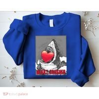 Heart Crusher Valentine's Day Shark Lover Cute Gift Sweatshirt thumb 2