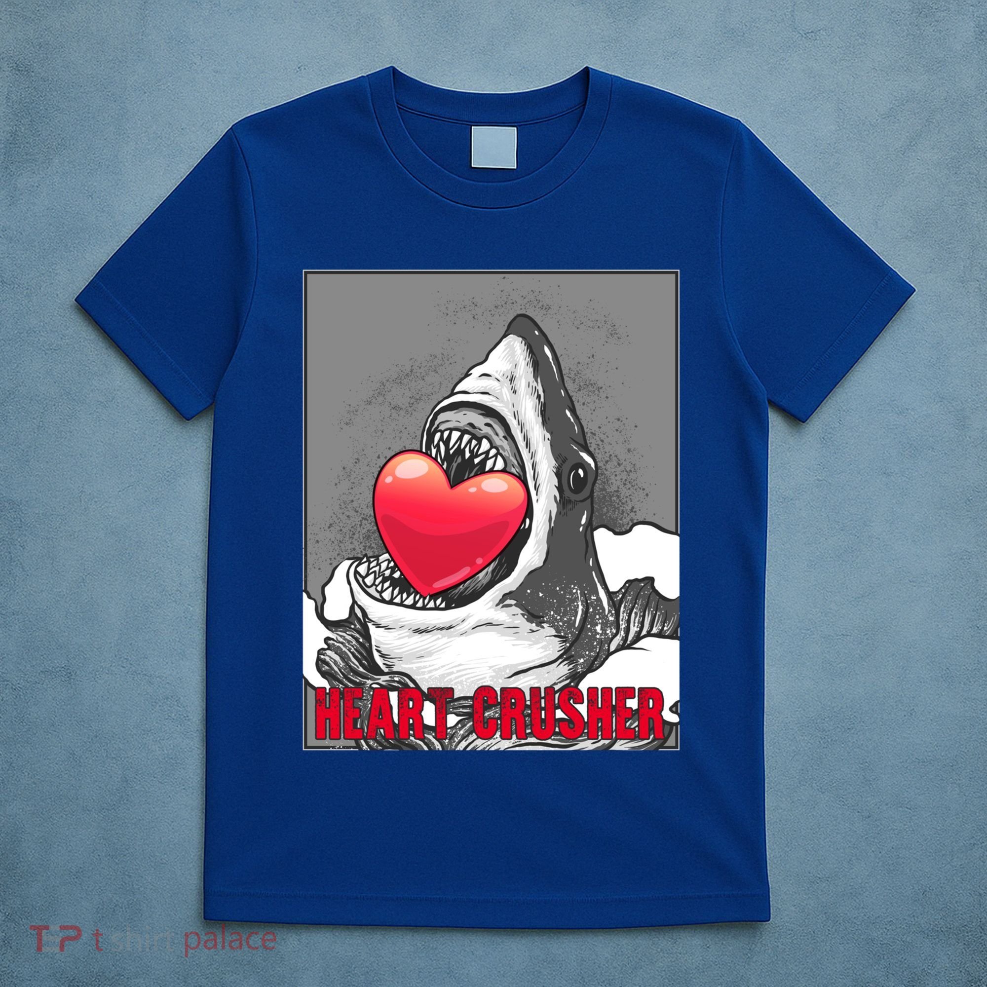 Heart Crusher Valentine's Day Shark Lover Cute Gift T-Shirt