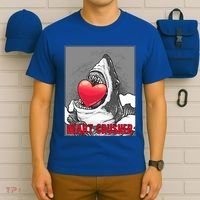 Heart Crusher Valentine's Day Shark Lover Cute Gift T-Shirt thumb 6