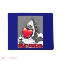 Heart Crusher Valentine's Day Shark Lover Cute Gift Mousepad thumb 0