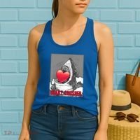 Heart Crusher Valentine's Day Shark Lover Cute Gift Women's Tank Top thumb 2