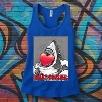 Heart Crusher Valentine's Day Shark Lover Cute Gift Women's Tank Top thumb 3