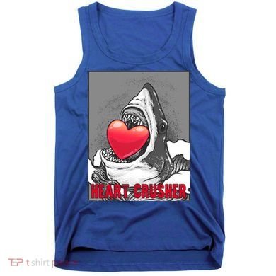 Heart Crusher Valentine's Day Shark Lover Cute Gift Tank Top
