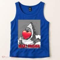Heart Crusher Valentine's Day Shark Lover Cute Gift Tank Top thumb 2