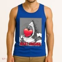 Heart Crusher Valentine's Day Shark Lover Cute Gift Tank Top thumb 3