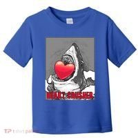 Heart Crusher Valentine's Day Shark Lover Cute Gift Toddler T-Shirt thumb 0