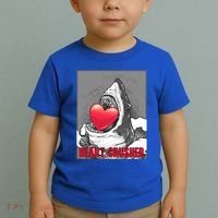 Heart Crusher Valentine's Day Shark Lover Cute Gift Toddler T-Shirt thumb 2