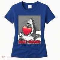 Heart Crusher Valentine's Day Shark Lover Cute Gift Women's T-Shirt thumb 0