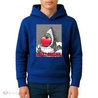 Heart Crusher Valentine's Day Shark Lover Cute Gift Kids Hoodie thumb 4