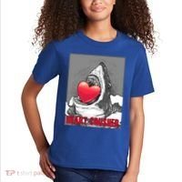 Heart Crusher Valentine's Day Shark Lover Cute Gift Kids T-Shirt thumb 2