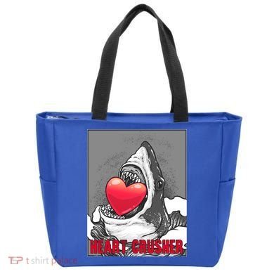 Heart Crusher Valentine's Day Shark Lover Cute Gift Tote Bag
