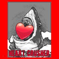 Heart Crusher Valentine's Day Shark Lover Cute Gift Santa Hat thumb 1