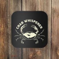 Hunter Crab Whisperer Crabbing Hunting Fishing Ocean Beach Coaster thumb 0