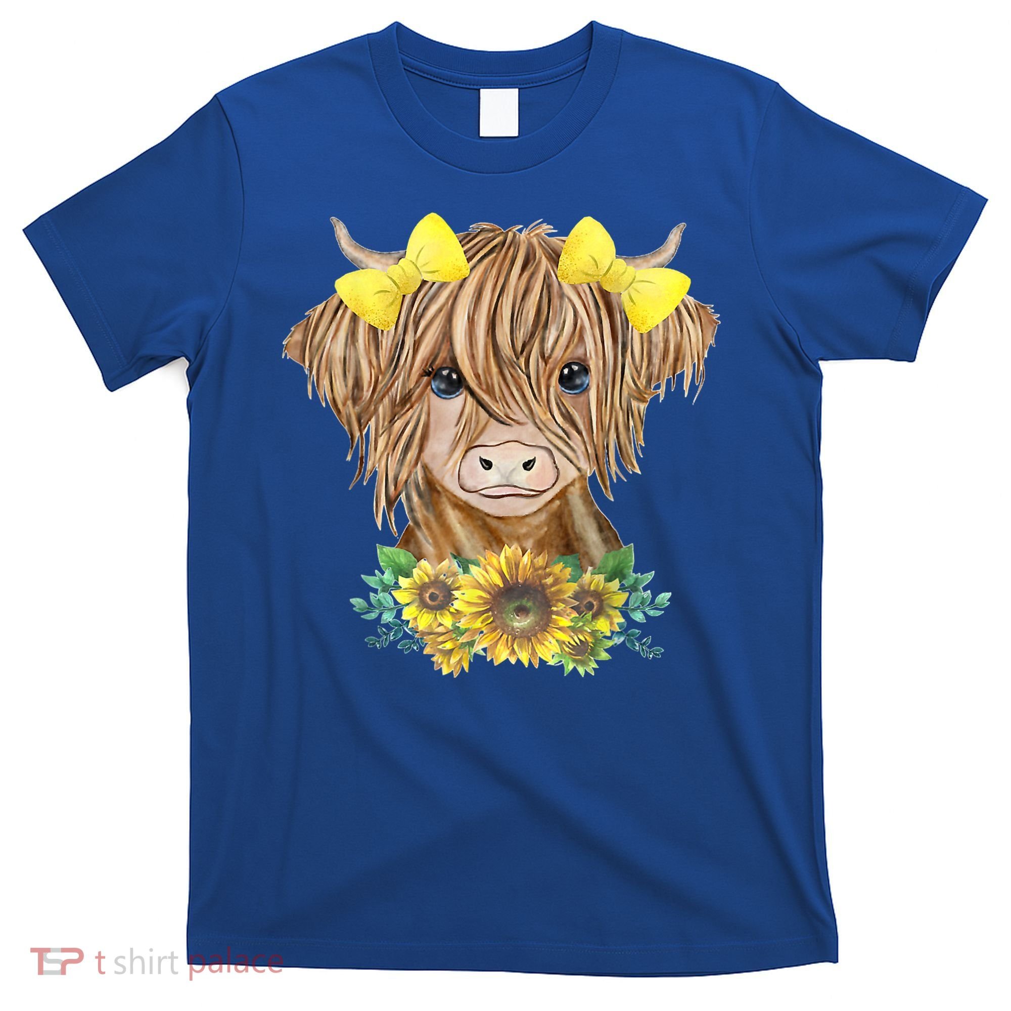 Highland Cow With Sunflowers T-Shirt