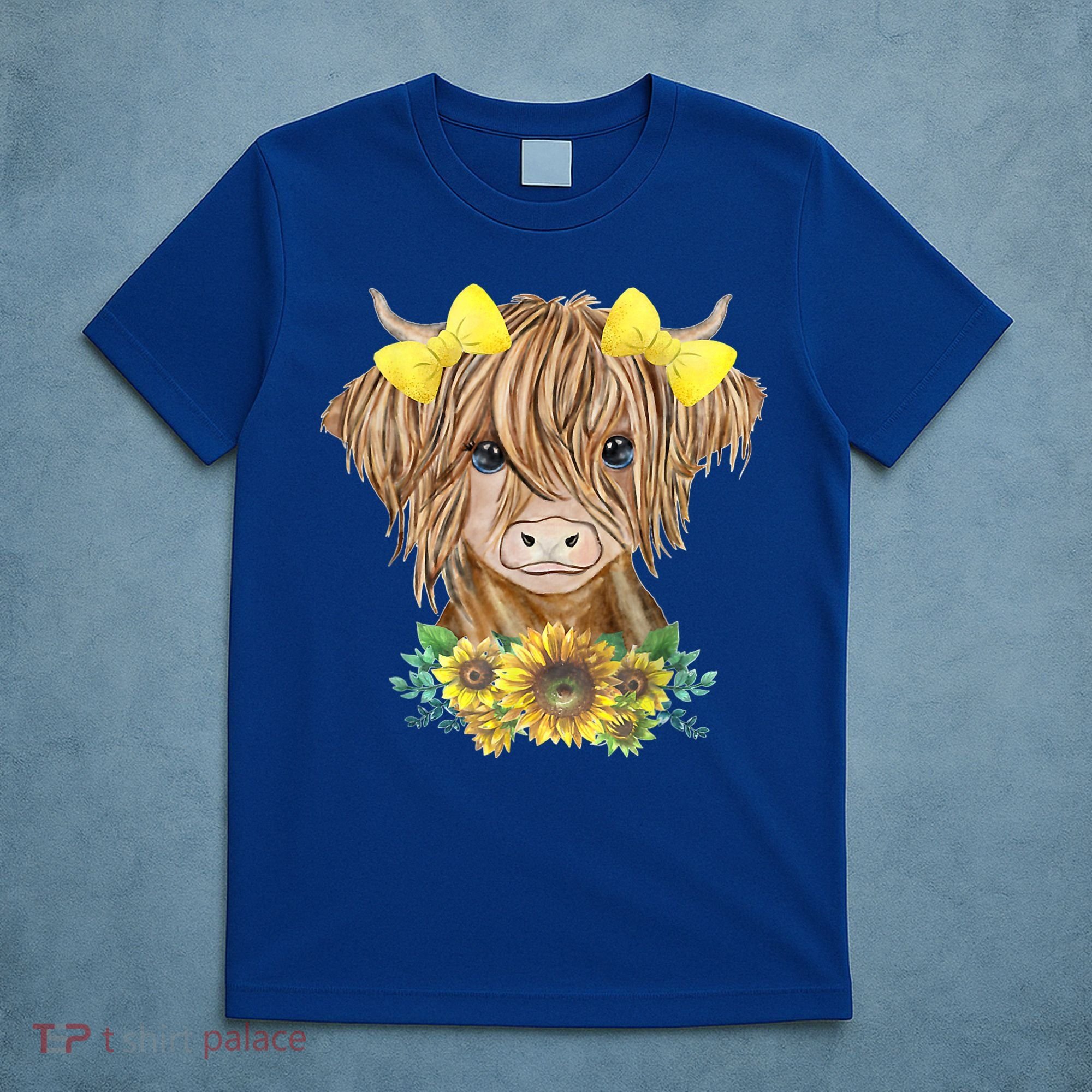 Highland Cow With Sunflowers T-Shirt