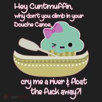 Hey Cuntmuffin Why Dont You Climb In Your Douche Canoe Beanie thumb 2