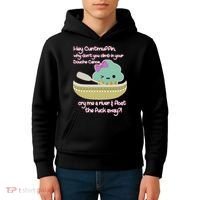 Hey Cuntmuffin Why Dont You Climb In Your Douche Canoe Kids Hoodie thumb 4