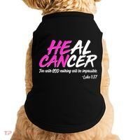Heal Cancer With God Doggie Tank thumb 0