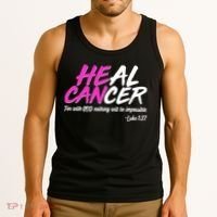 Heal Cancer With God Tank Top thumb 3