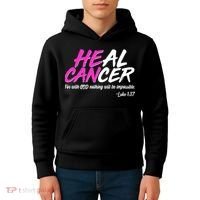 Heal Cancer With God Kids Hoodie thumb 4