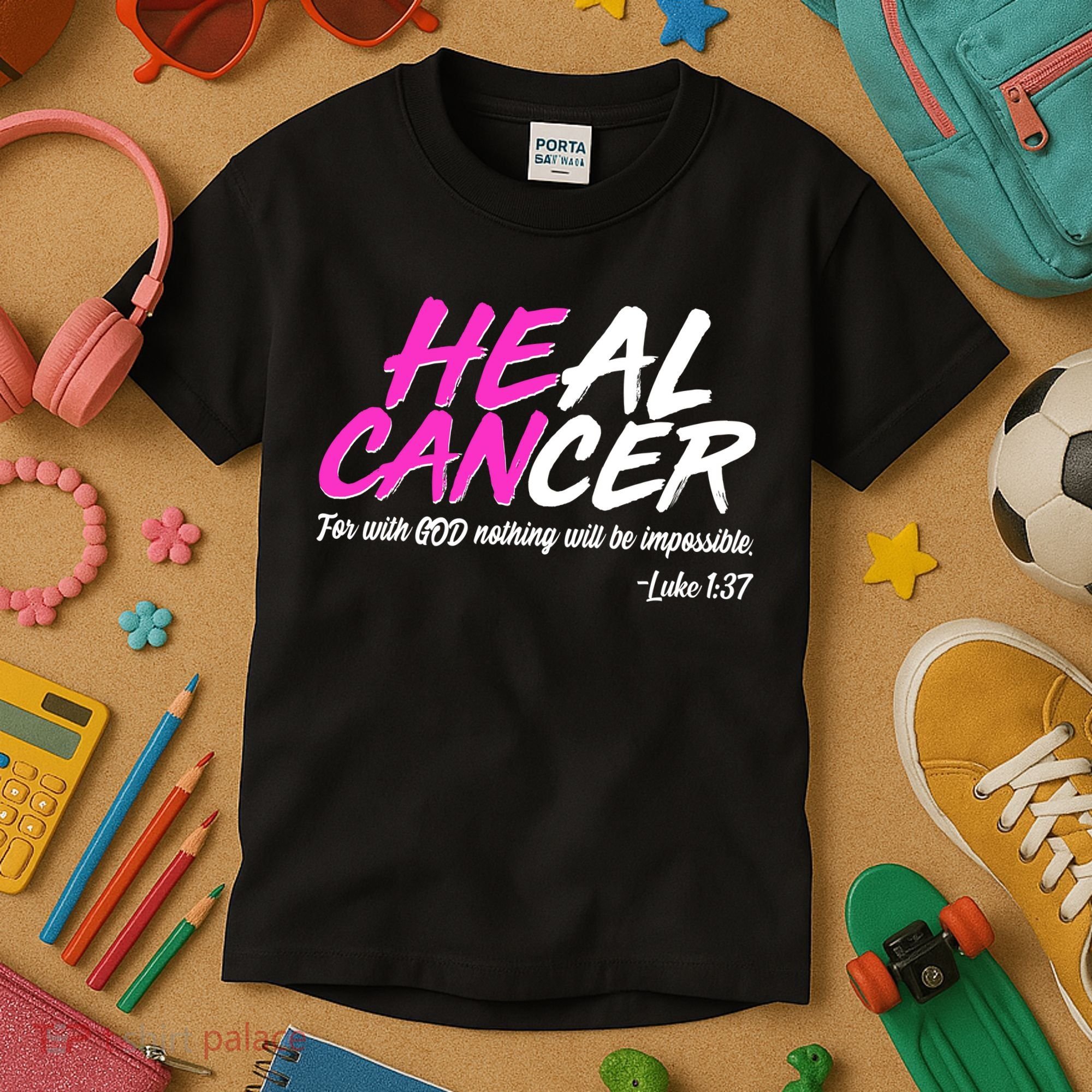 Heal Cancer With God Kids T-Shirt