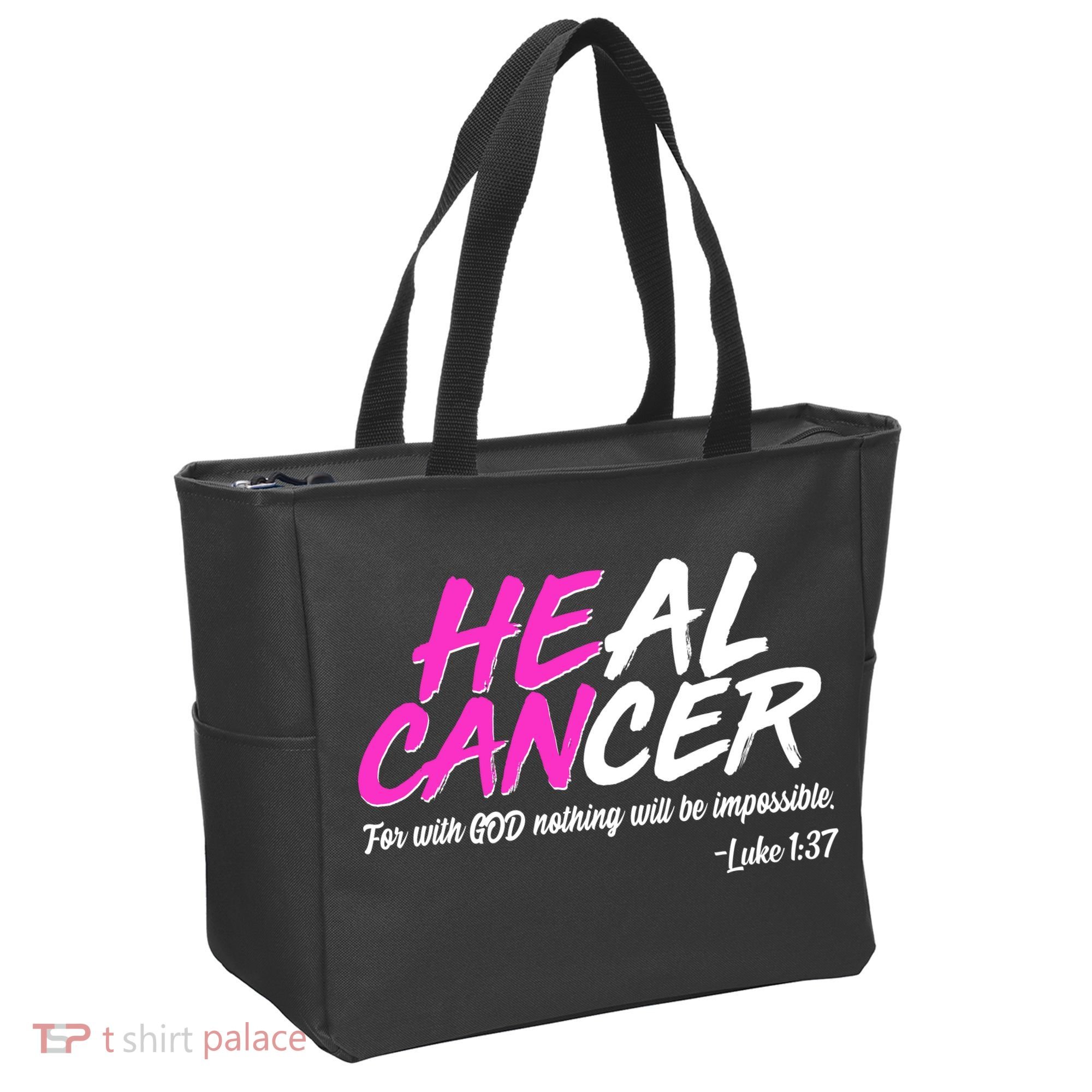 Heal Cancer With God Tote Bag