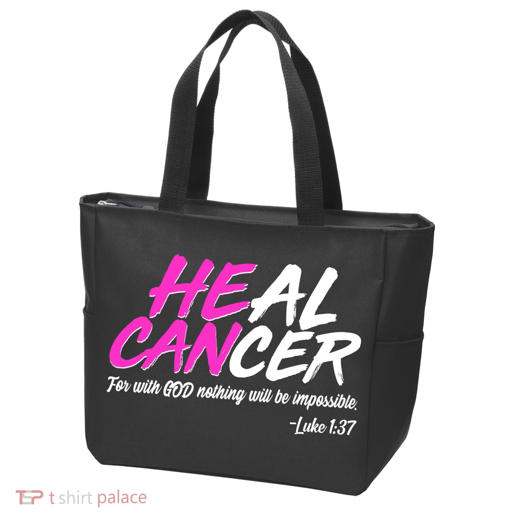 Heal Cancer With God Tote Bag