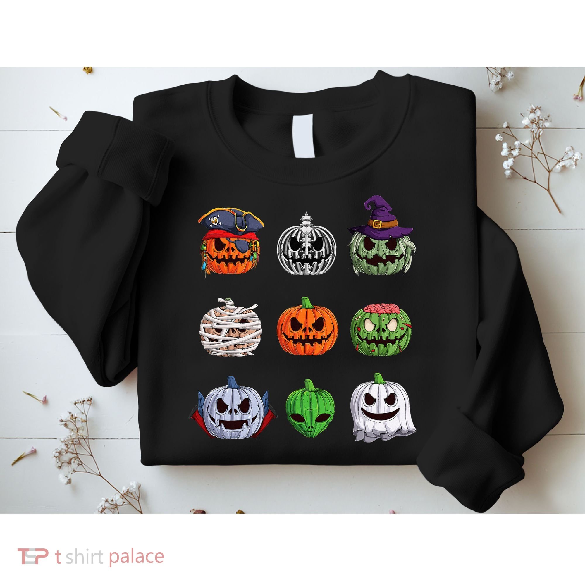Halloween Costume Women Pumpkin Characters Sweatshirt