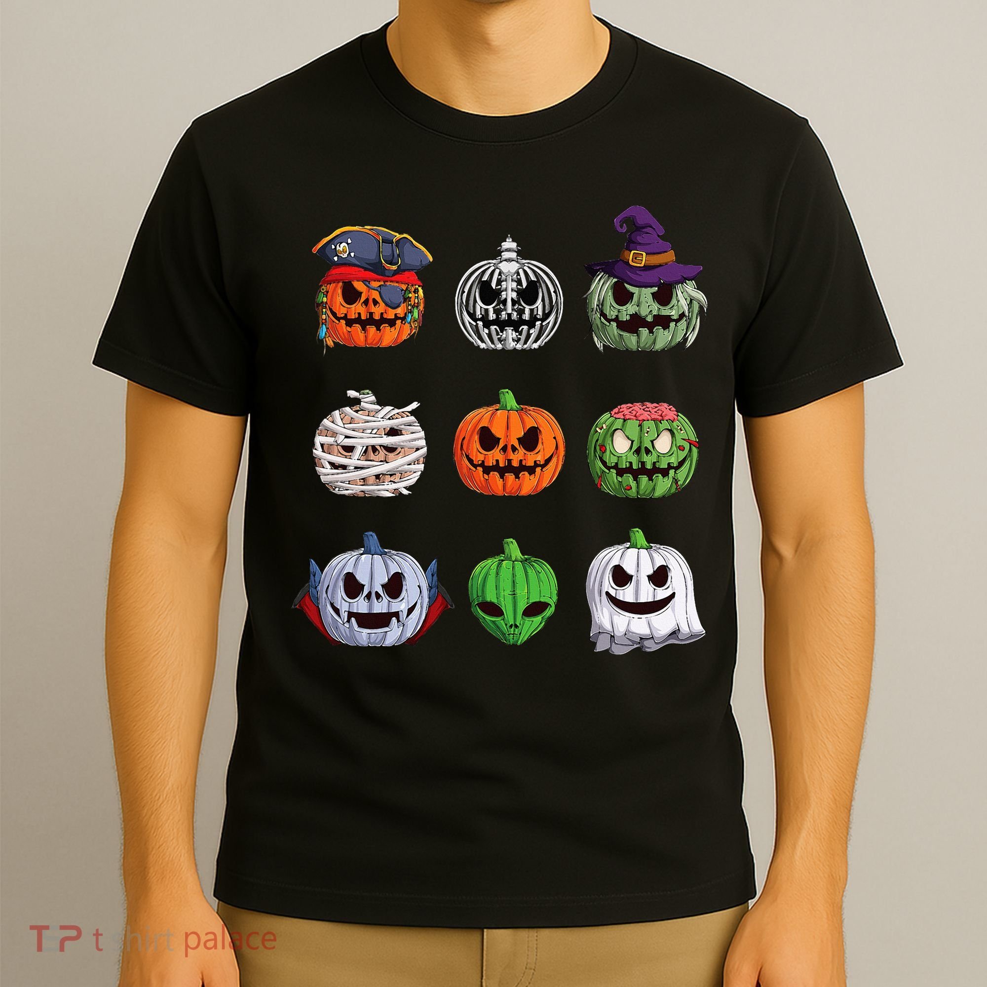 Halloween Costume Women Pumpkin Characters T-Shirt