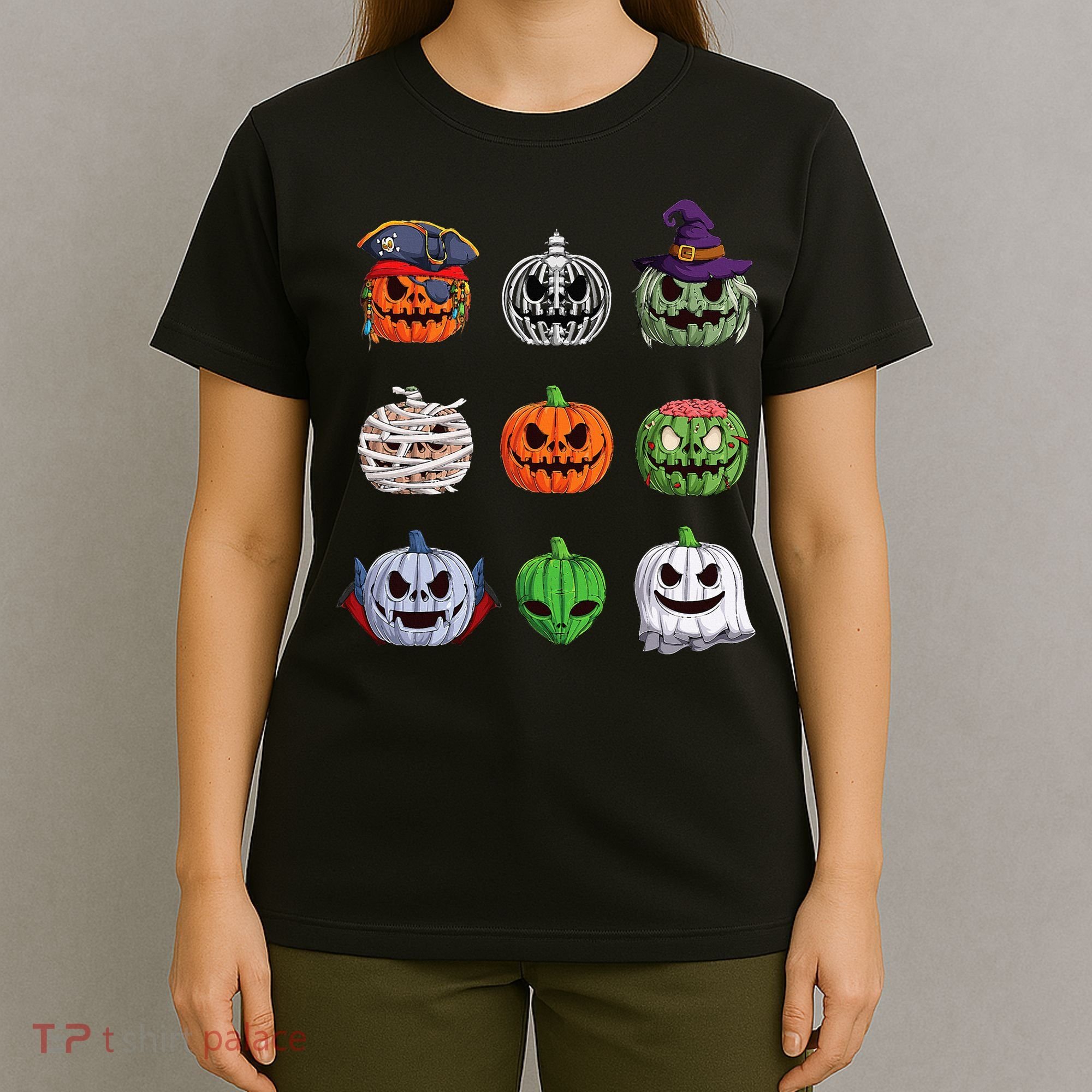Halloween Costume Women Pumpkin Characters T-Shirt