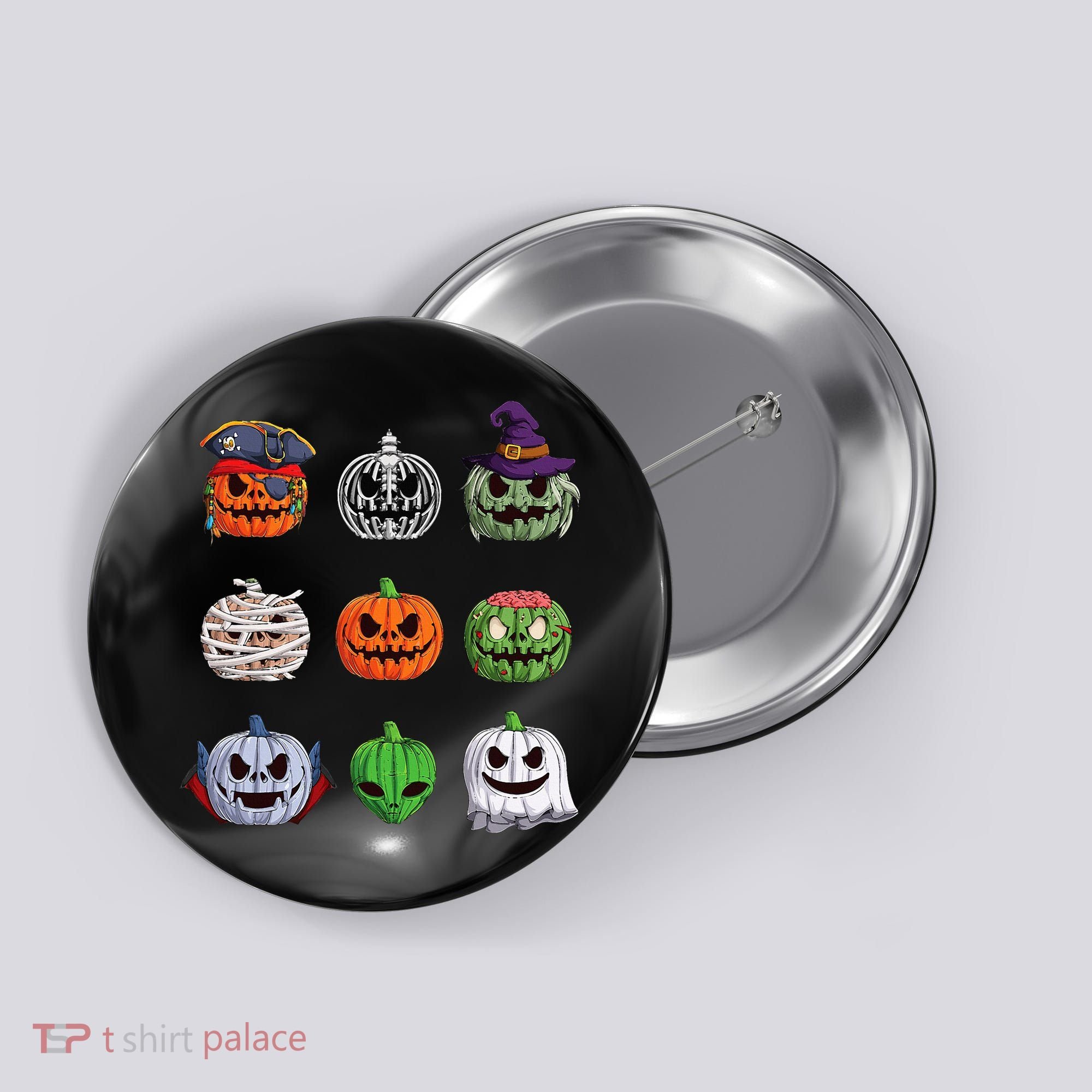 Halloween Costume Women Pumpkin Characters Button