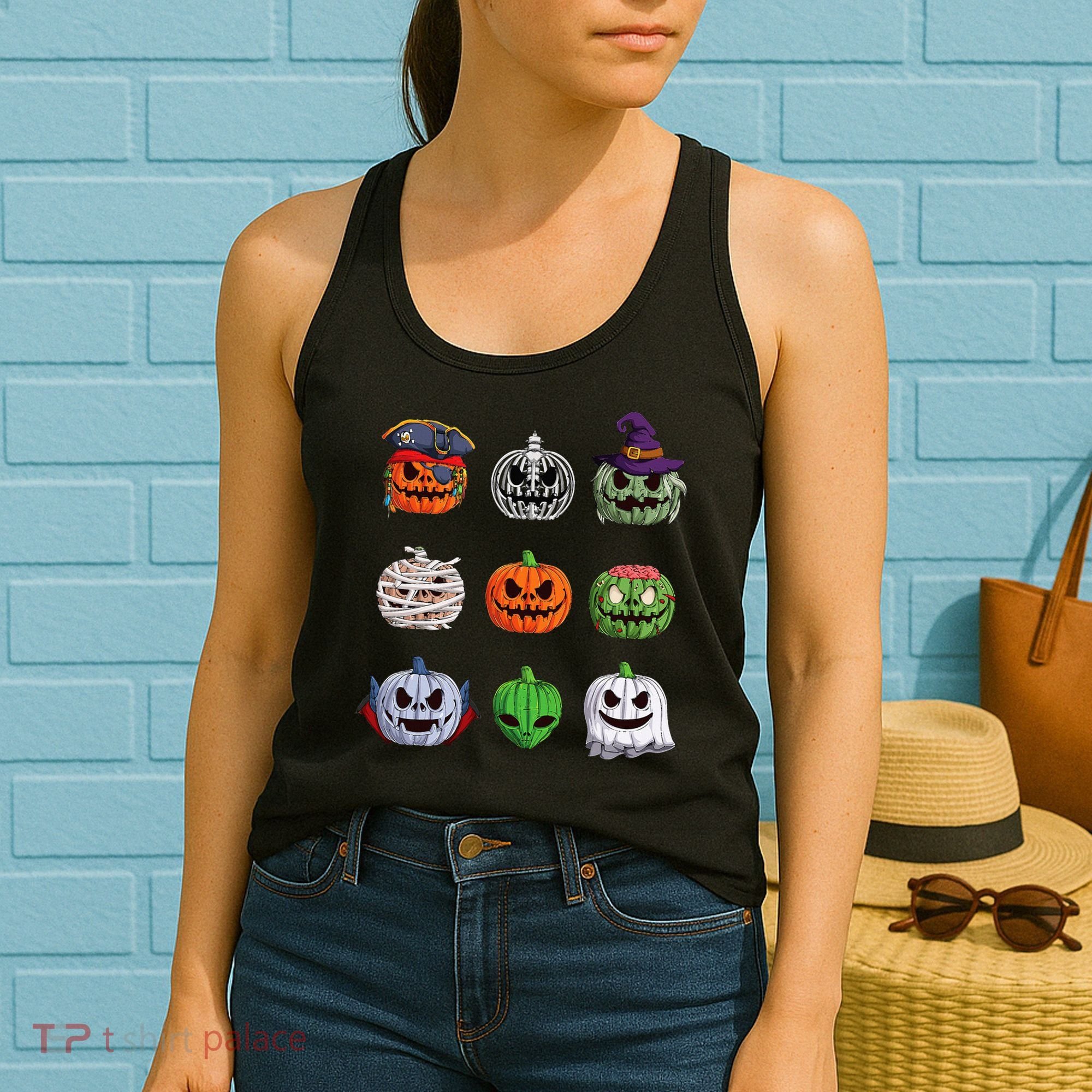 Halloween Costume Women Pumpkin Characters Women's Tank Top