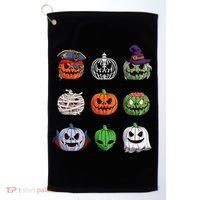 Halloween Costume Women Pumpkin Characters Golf Towel thumb 0