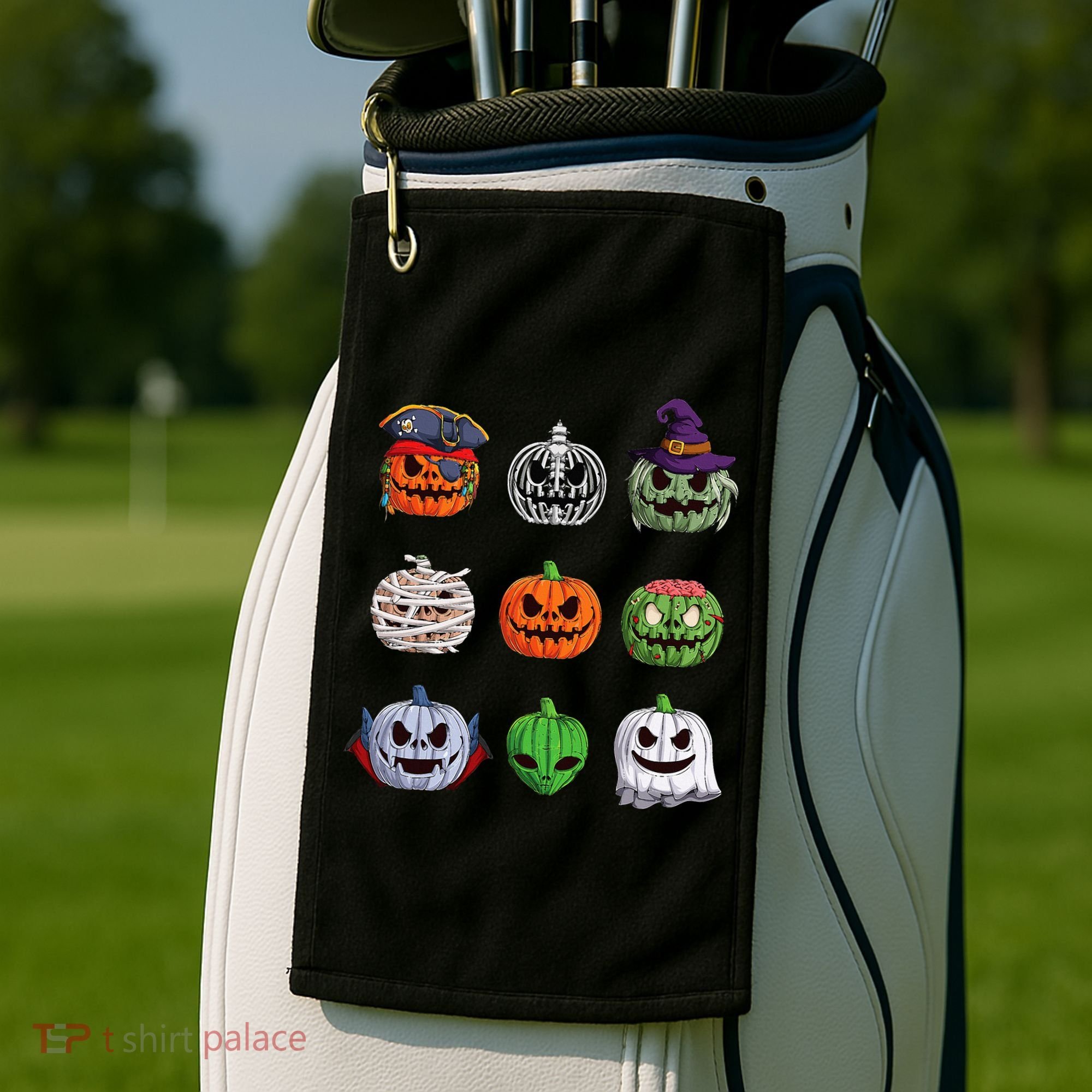 Halloween Costume Women Pumpkin Characters Golf Towel