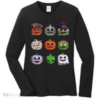 Halloween Costume Women Pumpkin Characters Women's Long Sleeve Shirt thumb 0