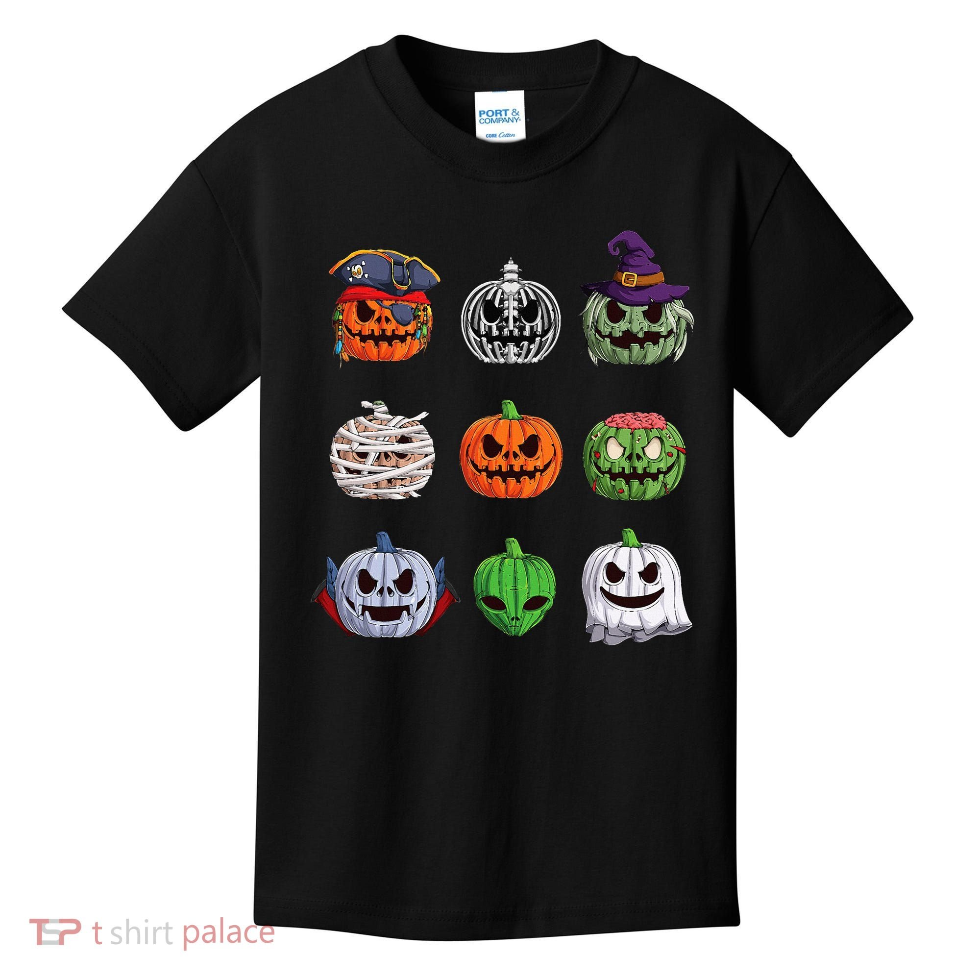 Halloween Costume Women Pumpkin Characters Kids T-Shirt