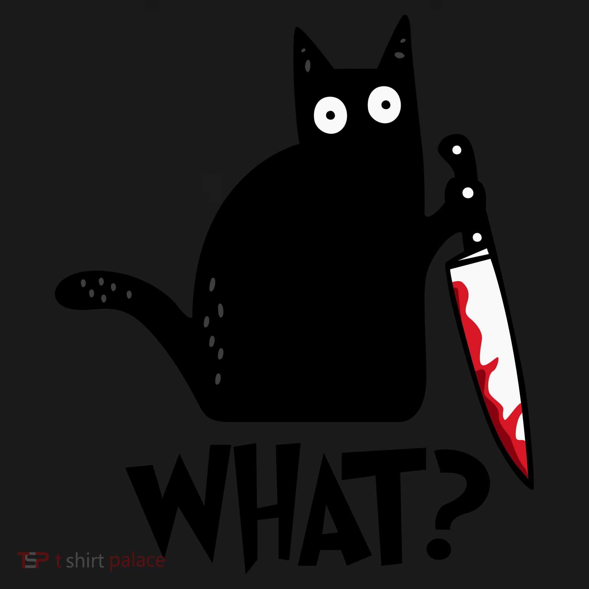 Halloween Cat What Funny Murderous Black Cat With Knife Women's Tank Top