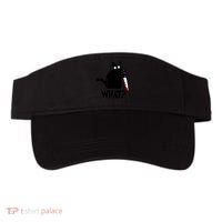 Halloween Cat What Funny Murderous Black Cat With Knife Visor thumb 0