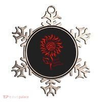 Heart Disease Awareness Red Ribbon Flower Ornament thumb 0