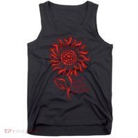 Heart Disease Awareness Red Ribbon Flower Tank Top thumb 0