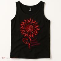 Heart Disease Awareness Red Ribbon Flower Tank Top thumb 2
