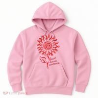 Heart Disease Awareness Red Ribbon Flower Hoodie thumb 0