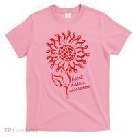 Heart Disease Awareness Red Ribbon Flower T-Shirt thumb 0
