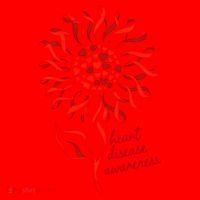 Heart Disease Awareness Red Ribbon Flower Santa Hat thumb 1
