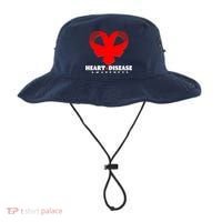 Heart Disease Awareness Red Heart Ribbons Bucket Hat thumb 0
