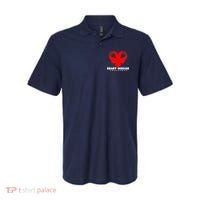 Heart Disease Awareness Red Heart Ribbons Polo thumb 0