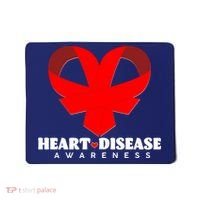 Heart Disease Awareness Red Heart Ribbons Mousepad thumb 0