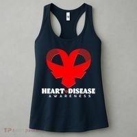 Heart Disease Awareness Red Heart Ribbons Women's Tank Top thumb 3
