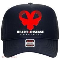 Heart Disease Awareness Red Heart Ribbons Hat thumb 0