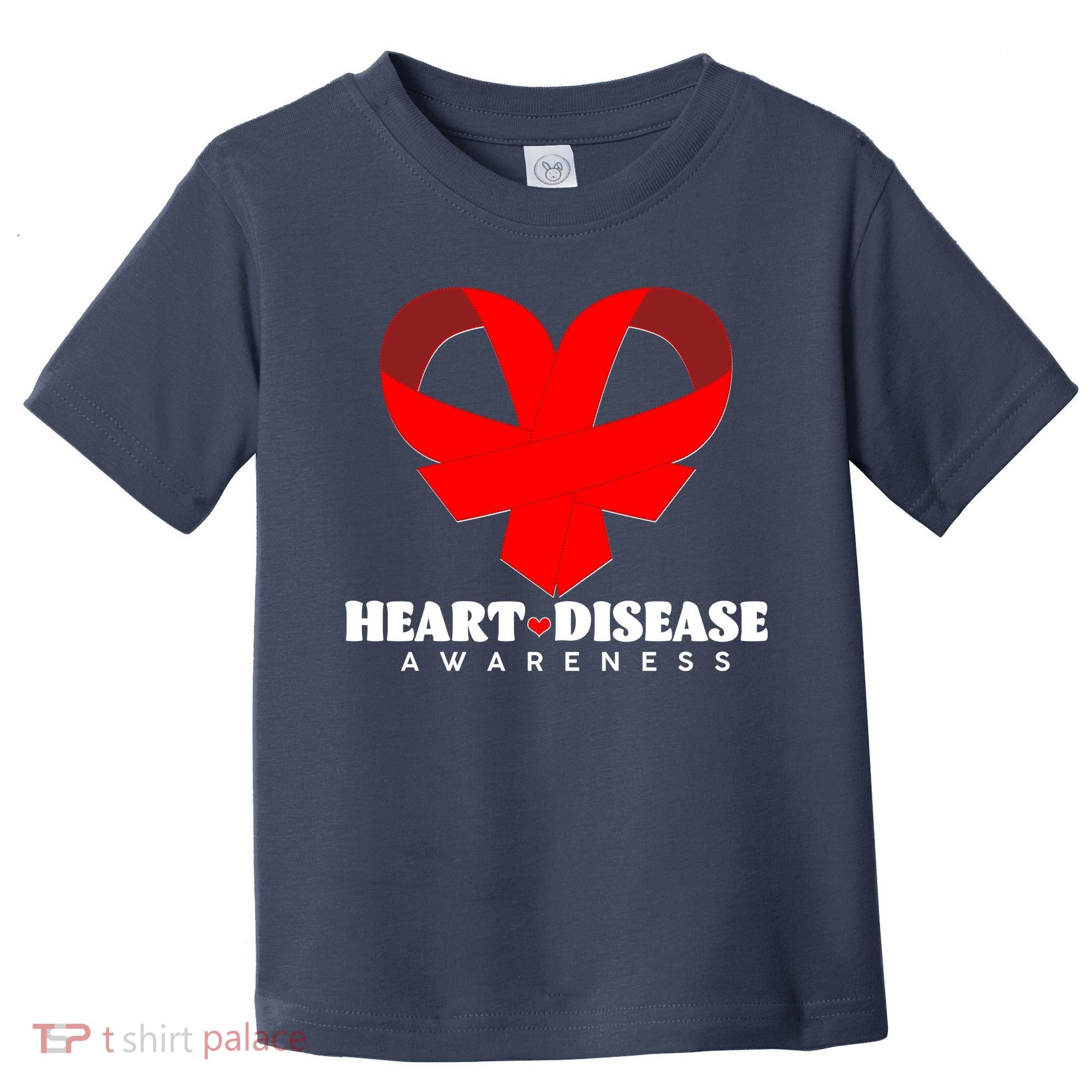 Heart Disease Awareness Red Heart Ribbons Toddler T-Shirt